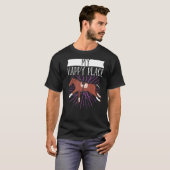 バレルレーサー 私の幸せな場所 馬術 Tシャツ (正面フル)