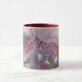 バレルレーサーII (ピンクバイオレットジオメトリック) マグカップ (中央)