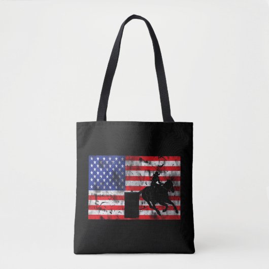バレルレーシングアフリカ系アメリカ人 トートバッグ (正面)