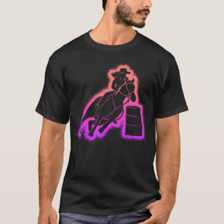 バレルレーシングカウガール女性 Tシャツ