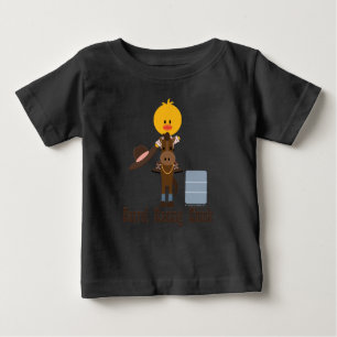 バレルレーシングシックオーガニックベビーボディスーツ ベビーTシャツ