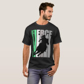 バレルレーシングファイナル女性のカーボーイハットウェスタンテーマグレ Tシャツ (正面フル)