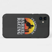 バレルレーシングレトロ女性のカーボーイRodeo T- Case-Mate iPhoneケース (裏面(横))