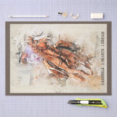 バレルレーシング引用文 薄葉紙 (クラフト)