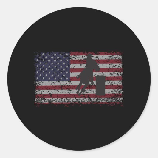 バレルレーシング競馬およびロデオ ラウンドシール (正面)