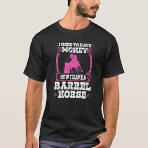バレルレーシング ロデオ 馬の名言  カウガール バレル Tシャツ