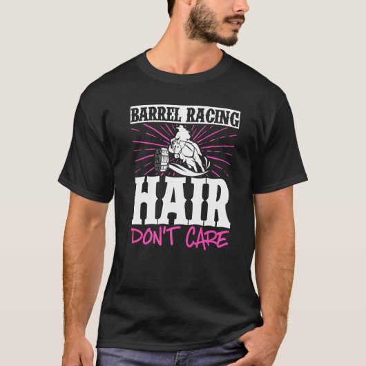 バレルレーシング 馬好き 馬術 Tシャツ (正面)
