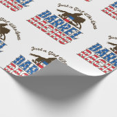 バレルレースが大好きな女の子 ラッピングペーパー (角)