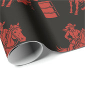 バレルレース女性のカーボーイ – ギフトラップ (ロールコーナー)