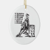 バレルレース3バレル2ハート1ドリーム磁石 セラミックオーナメント (右)