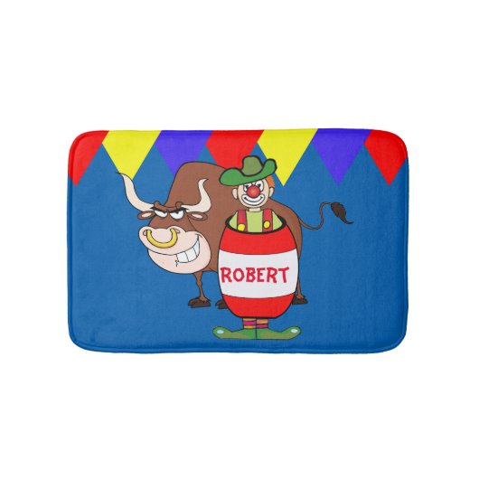 バレル内のロデオピエロおよびブルマナライズ バスマット (正面)