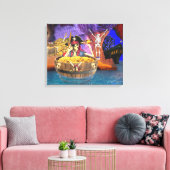 バレル内の海賊の骨格 キャンバスプリント (インサイチュ (リビング))