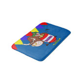 バレル内ロデオピエロ及びブルウエスタンバスデコール バスマット (アングル)