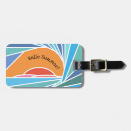 バレル波の夕日 ラゲッジタグ