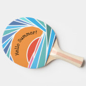 バレル波の夕日 卓球ラケット (横)