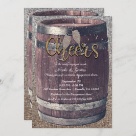 バレル素朴&バーラップ応援パブ婚約パーティ 招待状