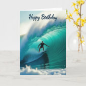 バレル・ウェーブ 誕生日カード カード (黄色い花)