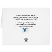 「バレル・サボテンのモーニングコール」 (裏面横)