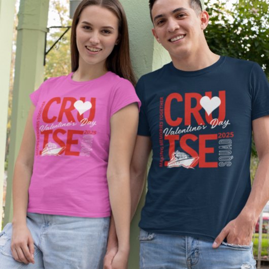 バレンインズデイクルーズカスタム分隊の年 Tシャツ