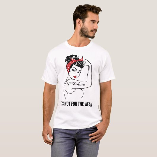 バレンシアそれは弱い姓のためではない Tシャツ (正面フル)