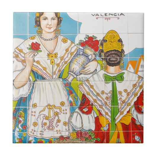 バレンシアのタイル タイル (正面)