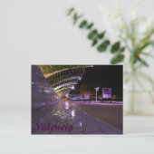 バレンシアの夜景 ポストカード (スタンド正面)