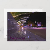 バレンシアの夜景 ポストカード (正面/裏面)