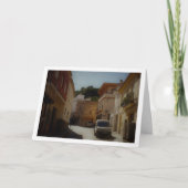 バレンシアのLliria町にある古いスペインの通り カード (正面)