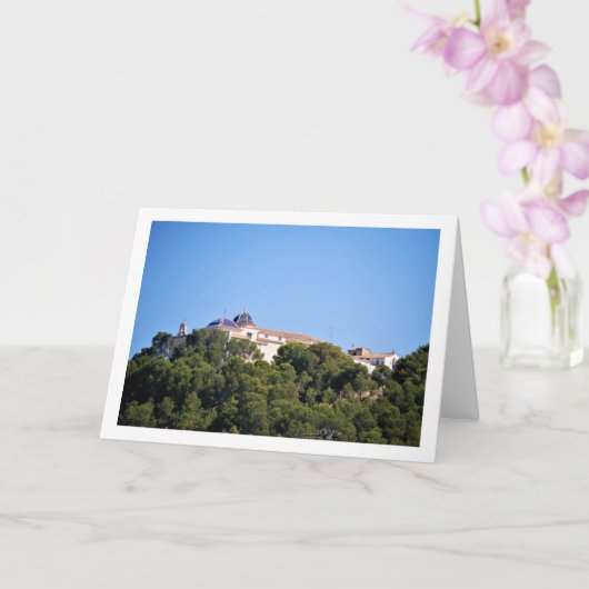 バレンシアのLliria町を見下ろすサンマイケル修道院 カード (蘭)