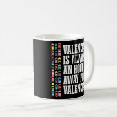 バレンシアはスペイン遠くにのユーモアスペインのトラフだ コーヒーマグカップ (正面右)