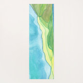 バレンシアアイランドウォーターカラー ヨガマット (裏面)