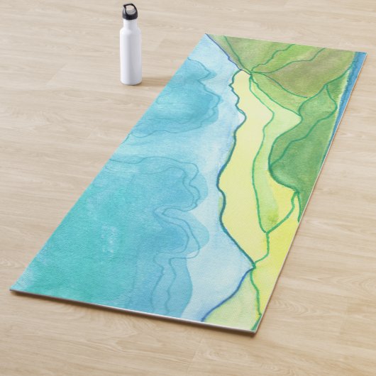 バレンシアアイランドウォーターカラー ヨガマット (インサイチュ)