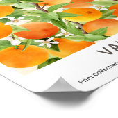 バレンシアカラフルフラワーマーケットポスター ポスター (角)