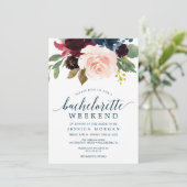 バレンシアガ ネイビー 結婚前のお祝い 週間計画 招待状 (スタンド正面)