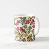 バレンシアスペインのフローラとつる植物   コーヒーマグカップ (正面右)