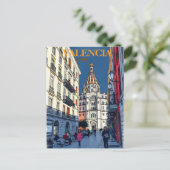 バレンシアスペイントラベルアートヴィンテージ ポストカード (スタンド正面)