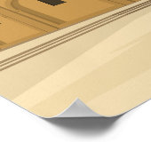 バレンシアスペインヴィンテージミニマル旅行ポスター ポスター (角)