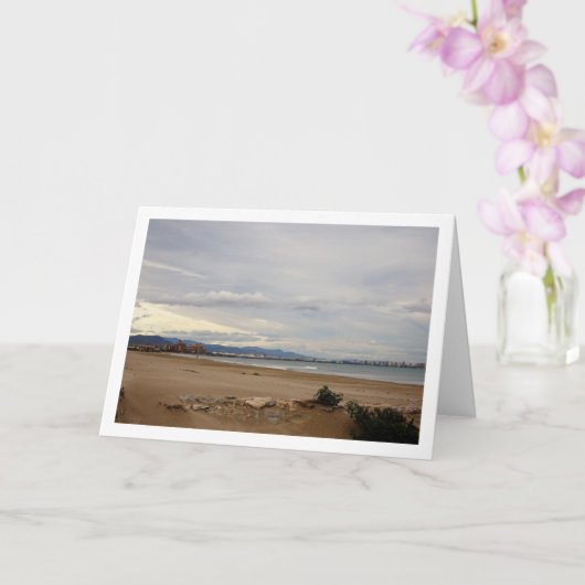 バレンシアランドスケープのマルバルローザビーチ カード (蘭)