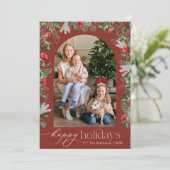 バレンシアレッドのウィンターボタニカルアーチ シーズンカード (スタンド正面)