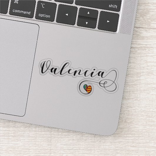 バレンシア国旗のハート、バレンシア、スペイン シール (詳細)