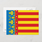 バレンシア国旗 ポストカード (正面/裏面)