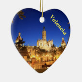 バレンシア夜眺めのハートのオーナメント セラミックオーナメント (右)