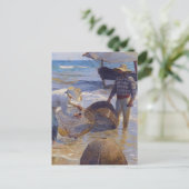 バレンシア漁師 – ホアキン・ソロラ ポストカード (スタンド正面)