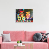 バレンシア・グッドウィン著「バドゥ対スコット」 キャンバスプリント (インサイチュ (リビング))