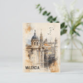 バレンシア・スペインへの旅行 ポストカード (スタンド正面)