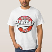 バレンシア スペイン レトロ スタイル ロゴ Tシャツ (正面)