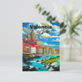 バレンシア スペイン 旅行 はがき アート スペイン 旅行 P (スタンド正面)