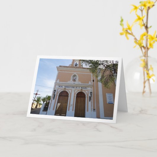 バレンシア·リリア·タウンのサン·ミゲル修道院 カード (黄色い花)