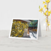 バレンシスペインのア通りアート カード (黄色い花)