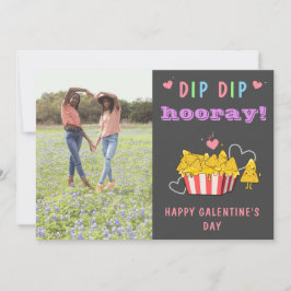 バレンタおもしろいイの友最高の人写真dip nacho シーズンカード